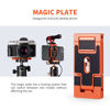 Picture of K&F Concept Aluminum Alloy Quick Release Plate with 1/4 Inch Screw for Camera, Cage, Cellphone etc (Orange)