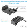 Picture of FOMITO NP-F970 F750 F550 Dummy Battery to V-Mount Plate Power Adapter for Camera Monitor Neewer F100 FEELWORLD FW568 F5 T7, LED Video Light CN160 CN216 YN300 II YN-600 W260