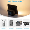 Picture of FOMITO NP-F970 F750 F550 Dummy Battery to V-Mount Plate Power Adapter for Camera Monitor Neewer F100 FEELWORLD FW568 F5 T7, LED Video Light CN160 CN216 YN300 II YN-600 W260