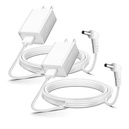 Picture of YCWZZH 13.2ft 2-Pack Indoor/Outdoor Camera Power Adapter Plug Charger for Ring Stick Up Cam/Plug-in 3rd Gen/2nd Gen & Ring Pan Tilt Stick Up Camera Power Cord Charging Cord Cable