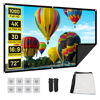 Picture of 72 Inch Projector Screen, OKEDUO 16:9 Thicken Portable Non Crease Foldable Projection Screen, Anti-Crease Indoor Outdoor, Suitable for Home Theater, Conference, Outdoor Camping Movie