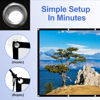 Picture of 72 Inch Projector Screen, OKEDUO 16:9 Thicken Portable Non Crease Foldable Projection Screen, Anti-Crease Indoor Outdoor, Suitable for Home Theater, Conference, Outdoor Camping Movie