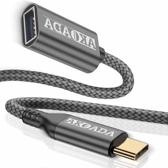 Picture of USB C to USB 3.0 Adapter (10ft),USB Type C Male to USB 3.0 Female OTG Cable Thunderbolt3 to USB Adapter Compatible with iPhone 16 Pro Max/16 Plus/16/15, iPad MacBook Pro/Air 2023, Galaxy S24/S23/S22
