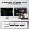 Picture of For Thunderbolt 4 Cable 40Gbps 2 in 1 USB C Cable 100w E-Marker 8k/5k Single and 4k Dual Displayport Cable Video Type C Cable USB C to USB C/A cable Fast Charging Data Transfer Cable 3.3FT