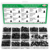 Picture of 516PCS Computer Screws Assortment Kit, 6-32 Male to M3 Female Carbon Steel Black Zinc Plated Motherboard Standoffs Screws for 2.5''SSD Hard Drive Fan Power Graphics Chassis CD-ROM Computer ATX Case