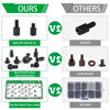 Picture of 516PCS Computer Screws Assortment Kit, 6-32 Male to M3 Female Carbon Steel Black Zinc Plated Motherboard Standoffs Screws for 2.5''SSD Hard Drive Fan Power Graphics Chassis CD-ROM Computer ATX Case