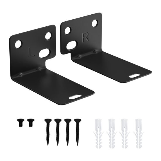 Picture of Soundbar Wall Mount for Bose WB-300 SoundTouch 300 Soundbar 300/500/550/600/700/900/950 Smart Ultra Soundbar Mount, Sound Bar Mount for Bose Soundbar Mounting Bracket Under TV with Hardware Kit
