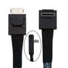 Picture of xiwai Down Angled 90 Degree Connector Dual Shield OcuLink PCIe 4.0 PCI-Express SFF-8611 4i Male to SFF-8611 Male Data Active Cable for External eGPU SSD, 80cm