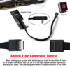 Picture of xiwai Down Angled 90 Degree Connector Dual Shield OcuLink PCIe 4.0 PCI-Express SFF-8611 4i Male to SFF-8611 Male Data Active Cable for External eGPU SSD, 80cm