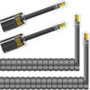 Picture of NECABLES 2+2Pack No Tangle Phone Cord for Landline 2pcs Telephone Cord Handset Cord and 2pcs Phone Cord Detangler Tangle Free for Desk Phone Gray