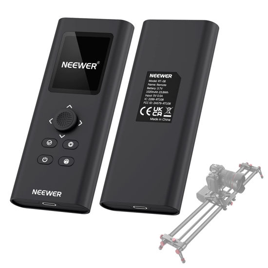Picture of NEEWER Upgraded 2.4G Remote Control for Motorized Camera Slider, Support Video Mode, Time Lapse Photography for Carbon Fiber Dolly Rail Slider NEEWER VS-80WC/100WC, ER1-120/100/80 （RT-08）