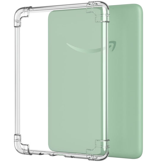 Picture of MoKo Clear Case for 6" All-New Kindle (11th Generation-2024/2022 Release), Ultra Clear Soft TPU Slim Flexible Transparent Skin Bumper Back Cover Shell for Kindle 11 2024