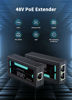 Picture of 1 in 2 Out Gigabit PoE Extender, NICGIGA 2 Port PoE Repeater 100 Meters(328 ft),IEEE 802.3af/at Power Over Ethernet PoE Splitter to 2 PoE Devices Like IP Cameras, IP Phone, Wireless AP