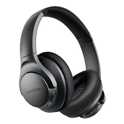 Picture of Soundcore Anker Life Q20 Hybrid Active Noise Cancelling Headphones, Wireless Over Ear Bluetooth Headphones, 60H Playtime, Hi-Res Audio, Deep Bass, Memory Foam Ear Cups, Travel, Office, USB-C Charging