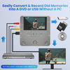 Picture of VHS to Digital Converter, DVD Recorder for TV Recording, VCR/Camcorder/RCA to USB Device/SD Card/HDD, Smart Phone WiFi to DVD/USB/SD/HDD Copy, Free APP Media Burner【AV Cable & 10 Pcs DVD-R Included】