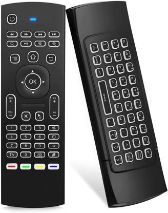 Picture of MX3 Pro Mini Keyboard Backlight Fly Remote Mouse,Android TV Remote Control,IR Learning Mini Wireless Keyboard for Android TV Box.HTPC.IPTV.Pad.PS3/PS4