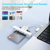 Picture of CAC Card Reader 2 in 1 USB/USB C Dual Connector, DOD Military USB Common Access CAC Reader Type C USB Smart Card Reader Compatible with Windows, Mac OS Mini Fold Plug and Play