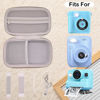 Picture of PLEAVEE Instant Print Film Camera Case for Kid Cameras & Digital Video Camera, Hard Storage Holder Organizer Bag Compatible with ESOXOFFORE/Dylanto/Anchioo/MINIBEAR and More (Blue)