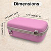 Picture of PLEAVEE Instant Print Film Camera Case for Kid Cameras & Digital Video Camera, Hard Storage Holder Organizer Bag Compatible with ESOXOFFORE/Dylanto/Anchioo/MINIBEAR and More (Pink)