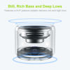 Picture of Travel Case Packed, Wireless Mini Bluetooth Speaker with Custom Bass Radiator. EWA A106, Small But Loud, The Next Generation of Portable Speakers for Home, Outdoors, Shower (Silver)1.89* 1.57 inches