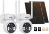 Picture of Hiseeu No WiFi Security Camera, 2 Pack 4G Cellular Security Cameras Wireless Outdoor, Solar Cameras Without WiFi Needed, 2K Color Night Vision, 2-Way Talk, PIR Motion, 64G SD & SIM Card Included