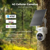 Picture of Hiseeu No WiFi Security Camera, 2 Pack 4G Cellular Security Cameras Wireless Outdoor, Solar Cameras Without WiFi Needed, 2K Color Night Vision, 2-Way Talk, PIR Motion, 64G SD & SIM Card Included