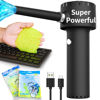 Picture of Compressed Air Duster, Electronic Air Duster, Portable 45000 RPM Cordless Dust Blower, 6000mAh Battery Air Can Duster, Powerful Computer Keyboard Cleaning Air Spray, Rechargeable Electric Canned Air