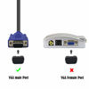 Picture of GINTOOYUN 50 PCS VGA Port Cover Anti Dust Cap,Port Plug Protector for RS232 DB15 DB9 Male Port 17mm x 9mm (Black)