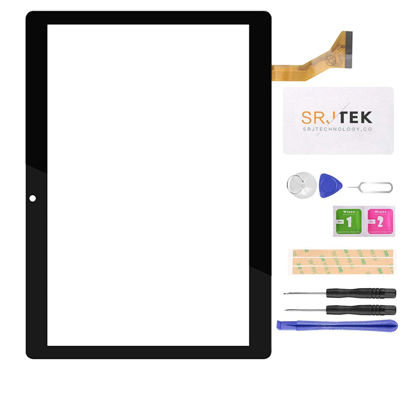 Picture of for Dragon Touch K10 Screen Replacement for Dragon Touch K10 10.1" Digitizer Repair Kits for Dragon Touch K10 Touch Screen Replacement Left Hole 11cm (Not LCD)