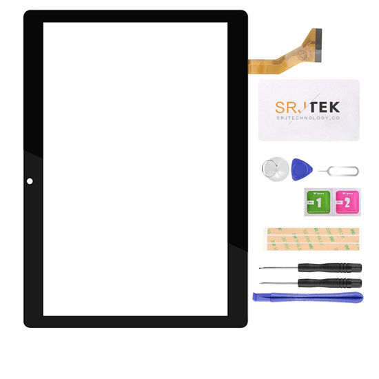 Picture of for Dragon Touch K10 Screen Replacement for Dragon Touch K10 10.1" Digitizer Repair Kits for Dragon Touch K10 Touch Screen Replacement Left Hole 11cm (Not LCD)