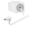Picture of Smays 50 ft Extension Cable for WYZE Cam Pan v3 Outdoor Camera, Long Micro USB Power Adapter Cord, 90 Degree White