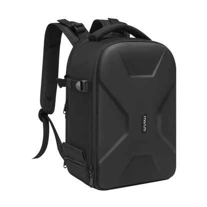 Picture of MOSISO Camera Backpack, DSLR/SLR/Mirrorless Photography Camera Bag Full Open Waterproof Hardshell Case with Insert&Tripod Holder&Laptop Compartment Compatible with Canon/Nikon/Sony, Black