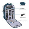 Picture of MOSISO Camera Backpack, DSLR/SLR/Mirrorless Photography Camera Bag Full Open Waterproof Hardshell Case with Insert&Tripod Holder&Laptop Compartment Compatible with Canon/Nikon/Sony, Teal Blue