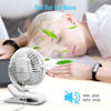 Picture of HONYIN USB Clip on Fan, 720° Rotation Small Desk & Clip Fan, Personal Cooling Fan with Sturdy Clamp, 3 Speeds, Quiet Little Fan by USB Plug In, for Bedroom Office Desktop Treadmill