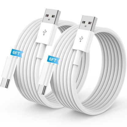 Picture of 2Pack 6FT USB to USB C Cable for iPhone 16 15 Charger Cord, for Apple for iPhone 16 15/Plus/Pro Max Type C Cord, for iPad Pro 12.9/11, Air 5th/4th Gen, Car Charger Carplay Charging Cable