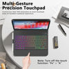 Picture of FUWANG Touch Keyboard Case for iPad 10th Generation 10.9 inch 2022, 360° Rotatable for iPad 10th Generation Case with Keyboard, Multi-Touch Backlit Keyboard for iPad 10th Generation,Black