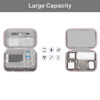 Picture of MOSISO Electronic Organizer Travel Case Compatible with MacBook Power Adapter, Compatible with Magic Mouse & Pencil, SD Card, USB Flash Disk with 4 Modular Insert & 2 Cable Tie & Snap Hook, Pink