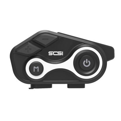 Picture of Motorcycle Bluetooth Intercom Helmet Headset with Music Sharing, Earphones for 2 Riders up to 1000M Communication, Waterproof IP67 with Handsfree, Stereo Music, GPS & 2 Mic Options, 1 Pac