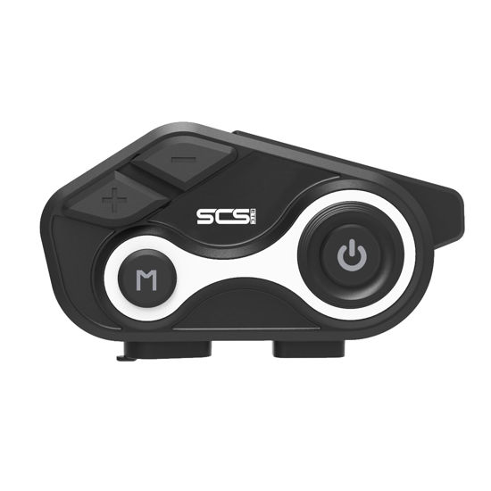 Picture of Motorcycle Bluetooth Intercom Helmet Headset with Music Sharing, Earphones for 2 Riders up to 1000M Communication, Waterproof IP67 with Handsfree, Stereo Music, GPS & 2 Mic Options, 1 Pac
