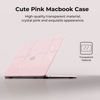 Picture of EooCoo Case Compatible with MacBook Air 13 inch 2024-2022 Release M3 M2 A3113 A2681, Glitter Hard Shell&Keyboard Skin Cover&Screen Protector for Mac Air 13.6 inch Case, Sparkly Baby Pink