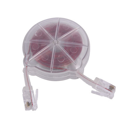 Picture of Softalk Clear Cord Manager Retractable Phone Cord Detangler Cable for Landlines and Office Telephones, 8ft Cord