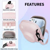 Picture of Kuprusar Camera Protective Case for Instax Mini Camera, Hard Carrying Case EVA Storage Protective Bag with Shoulder Strap for Fuji Mini 99/90/40/EVO/12/11/10/9/8/7+ Instant Camera, Pink