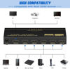 Picture of 4K 60Hz 5x1 HDMI Switch 5 in 1 Out, 5 Port HDMI Switcher Box with Remote Control and Automatic Switch for HDTV PS4/5 Xbox PC Monitor Fire Stick Gaming Consoles
