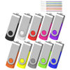 Picture of AreTop 32GB Flash Drive, Pack of 10 USB Drive, Portable Keychain Lanyard Thumb Drive for Date Storage, Jump Drive Colorful Multipack, USB2.0 USB Flash Drive 10 Pack(10 Pack 32GB, Mix-Colors)