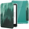 Picture of MoKo Case for All-New 7" Kindle Paperwhite 12th Gen 2024&Kindle Colorsoft Signature Edition 2024, Ultra Clear Soft Flexible Transparent TPU Back Cover Light Shell with Auto Wake/Sleep, Green Forest