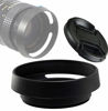Picture of Fotasy 49mm Metal Curved Lens Hood, 49mm Vented Hood, 49mm Lens Hood for Fuji Leica Leitz Panasonic Olympus Panasonic Sony Lens, 49mm Screw-in Lens Hood
