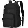 Picture of Black Backpack for Men and Women, Backpack for School Teens Boys and Girls, Lightweight Casual High School Bookbag, Daily-use Travel Laptop Backpack with USB Charging Port Fits 15.6 Inch Notebook