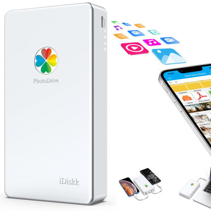 Picture of iDiskk 4TB App-le Certified External Hard Drive for iPhone iPad (iPhone 15/14/13/12/11/X) Android Mobile,MacBook and Windows PC, Photo Storage Photo Stick Drive to Bacukp Photos/Videos,Files