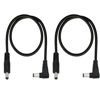 Picture of GINTOOYUN Right Angle DC to DC Male Power Cable,22AWG DC 5.5MM x 2.1MM Male to 90 Degree DC Male Plug Patch Wire Adapter Extension Cord for Strip Lihgt,CCTV,Car,Monitors,etc(2 Pcs)