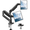 Picture of Dual Monitor Mount Fits 13 to 32 Inch Computer Screen, Dual Monitor Arm Hold up to 19.8lbs Each, Full Motion Monitor Desk Mounts for 2 Monitors, Gas Spring Monitor Stand, VESA Mount, Freelift